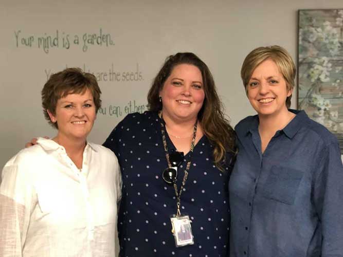 Cindy and Hayley with Valeria Faaootoa, Therapist at Red Hawk Behavioral Health. Cindy and Hayley with Valeria Faaootoa, Therapist at Red Hawk Behavioral Health.